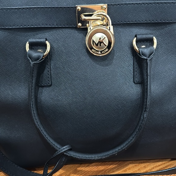 Michael Kors Hamilton Black with Gold Hardware - Picture 15 of 16